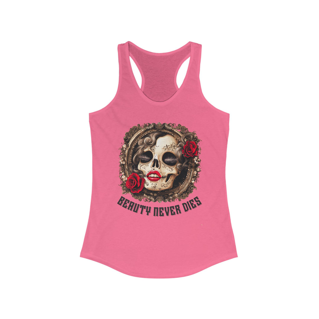 Skull & Roses Racerback Tank - "Beauty Never Dies"